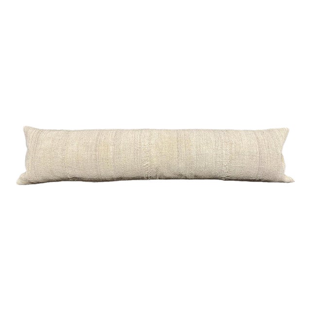 Turkish Hemp Pillow Cushion Natural Beige Cushion Cover 12x46 For Sale