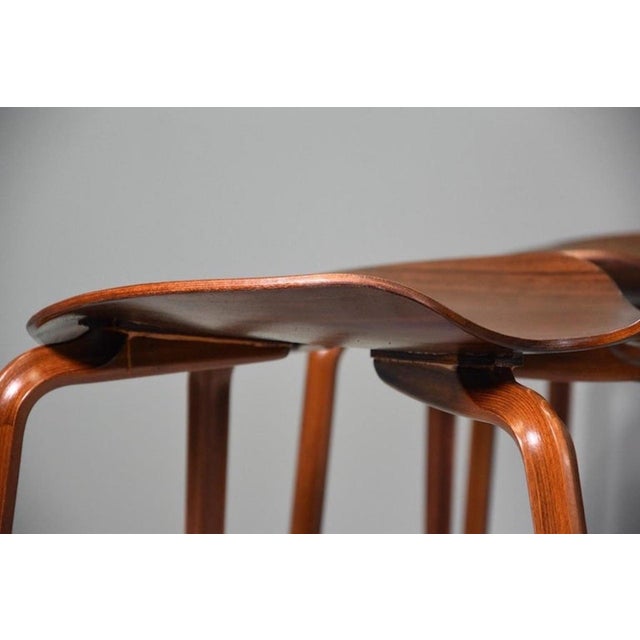 Twelve Grand Prix Wooden Chairs by Arne Jacobsen for Fritz Hansen, 1950, Set of 12 For Sale - Image 15 of 18