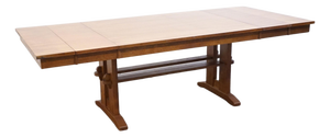 Bassett Furniture Mission Style Solid Oak 93" Trestle Dining Table 4033-0449