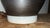 Black Mid 20th Century Danish Modern Studio Pottery Ceramic Lamp in Black and White Stripe Glaze For Sale - Image 8 of 9