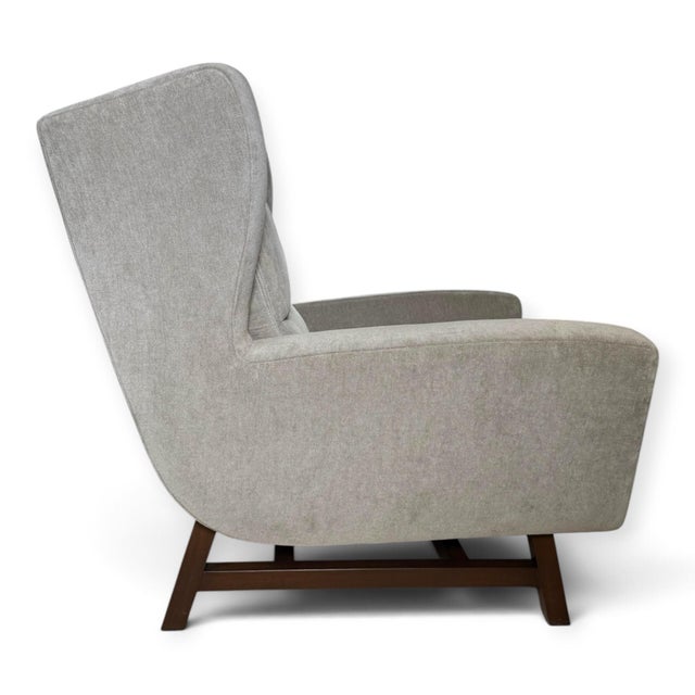 2010s Ted Boerner Scoop Lounge Chair and Ottoman For Sale - Image 5 of 9