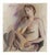 Modern Carlo Ravagnan, Nude, Watercolor, 1960s For Sale - Image 3 of 4