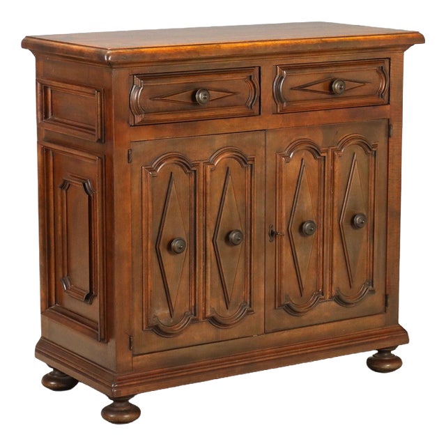 Mid-20th Century Baroque Walnut Sideboard, Italy For Sale
