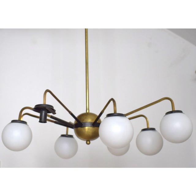Italian Sputnik Chandelier with Adjustable Arms from Stilnovo, 1950s For Sale - Image 11 of 17