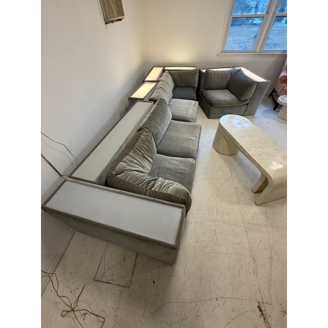 1970s Light Up Milo Baughman Couch for Thayer Coggin Modular Sectional For Sale - Image 13 of 13