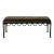 'Méandre' Bench by Design Frères in Mohair Velvet For Sale