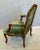 2010s Louis XV Style Hand-Carved Fauteuil Lounge Chair by J. Robert Scott, Silk Velvet Upholstery For Sale - Image 5 of 12