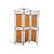 Brown Faux Bamboo and Metal Room Divider with Bamboo Panels, 1980s For Sale - Image 8 of 11
