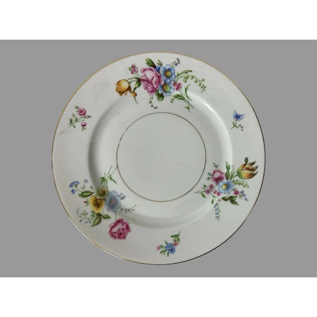Set of 6 Heinrich Selb Bavaria Floral Decorated 10" Dinner Plates In very nice original condition showing some typical...