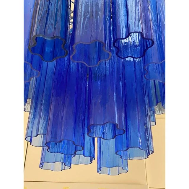 Blue Tronchi Murano Glass Sputnik Chandelier by Simoeng For Sale - Image 9 of 13