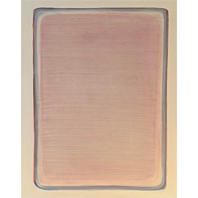 Abstract Minimal Color Field Oil Painting by Satori Gregorakis For Sale - Image 4 of 4