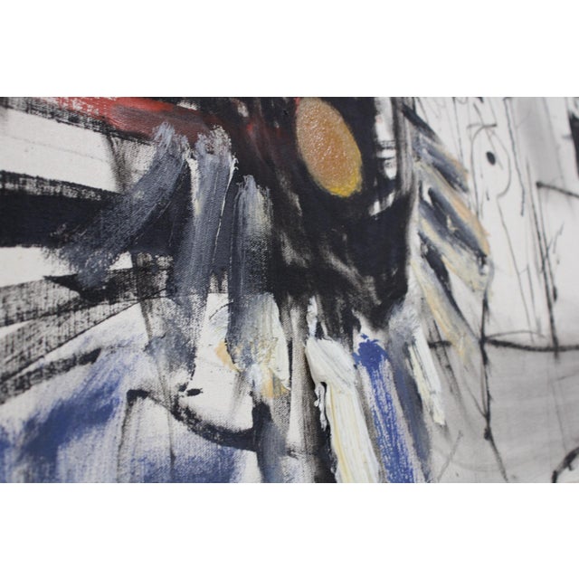 1960s Untitled Abstract on Canvas by Phil Lewis For Sale - Image 9 of 10