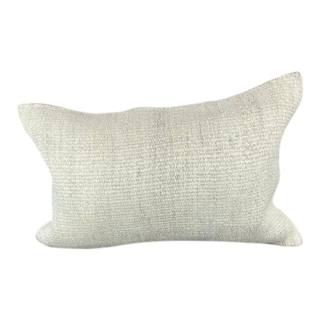 16 x 24 Hemp Pillow Turkish Cushion Natural White Pillow Cushion Cover For Sale