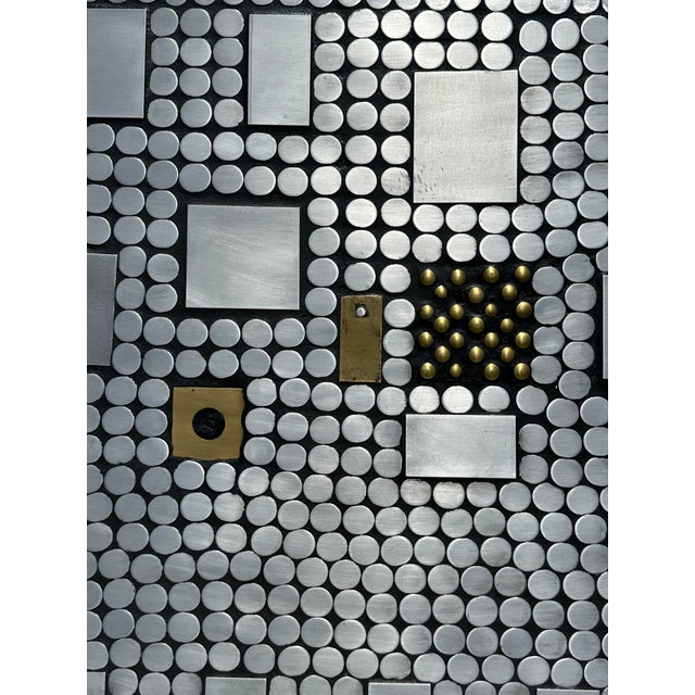 1970s Aluminum Mosaic Coffee Table by Raf Verjans For Sale - Image 12 of 12