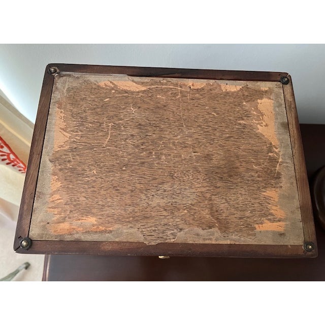 Vintage Mahogany Copper and Tin Lined Humidor/Cigar Box For Sale - Image 10 of 10