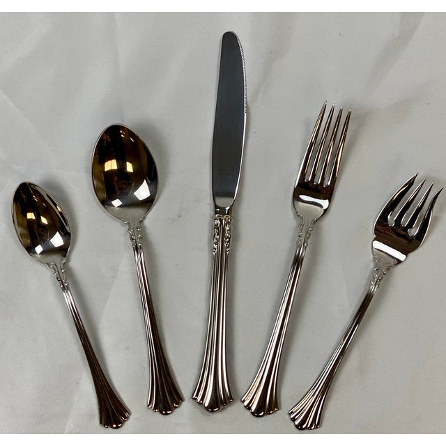 Reed & Barton 1800 Stainless Steel Luxury Flatware Set of 47 Chairish