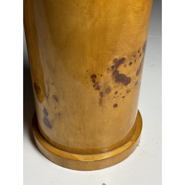 20th Century Burr Wood Veneered Columns, Set of 2 For Sale - Image 4 of 15
