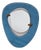Mirror with Suspended Blue Glass Frame attributed to Max Ingrand for Fontana Arte, 1950s For Sale