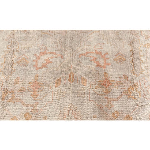Antique Turkish Oushak Rug For Sale In New York - Image 6 of 10