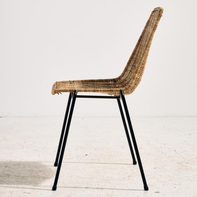 1950s Basket Chair by Gian Franco Legler, 1950s For Sale - Image 5 of 18