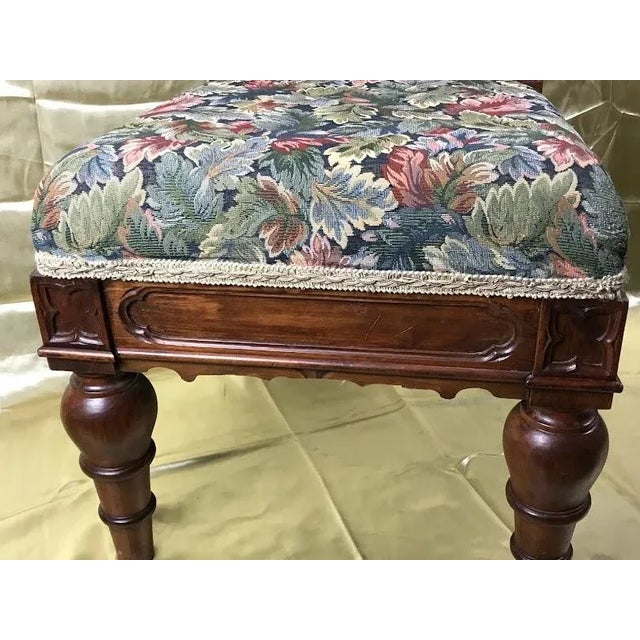 Gothic The Throne of the High Church: Late 19th Century Gothic Revival Oak Accent Chair For Sale - Image 3 of 11
