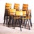 Metal 20th Century Dutch University Stacking Dining Chair, Set of 6 For Sale - Image 7 of 10