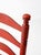 Wood Vintage Red Ladder Back Rush Seat Chair For Sale - Image 7 of 18