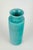 Wilhelm Kåge for Gustavsberg Turquoise glazed stoneware vase, circa 1940s. Unmarked vase of tall cylindrical form with...