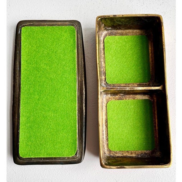 Ben Seibel Mid 20th Century Brass Jewelery Box by Ben Seibel for Jenfred-Ware For Sale - Image 4 of 12