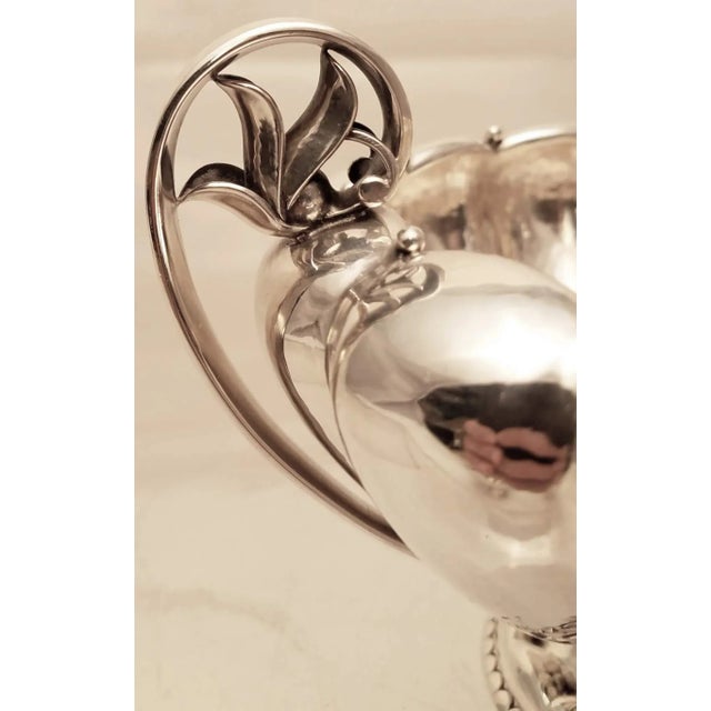 Georg Jensen Georg Jensen Sterling Silver Creamer & Sugar Bowl For Sale - Image 4 of 7