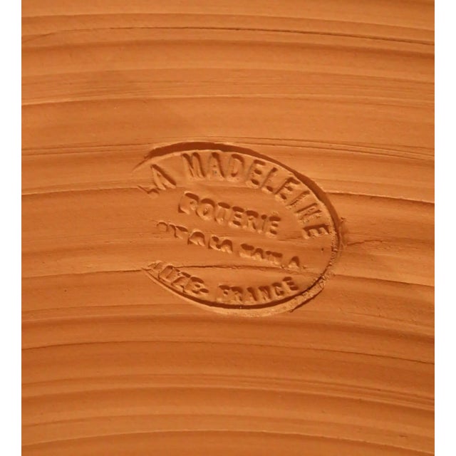 Cream French Handmade Terracotta Anduze Bowl Urn Planter by La Madeleine For Sale - Image 8 of 12
