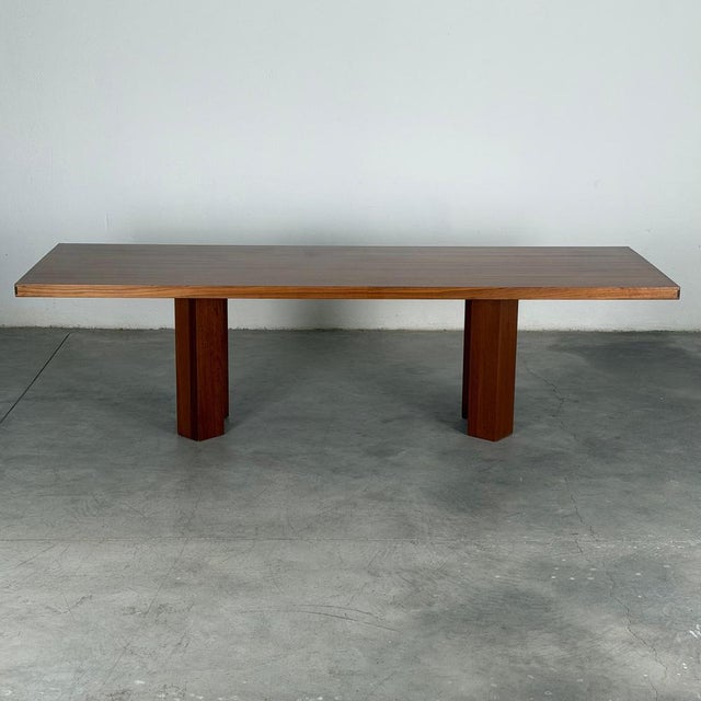 Wood Model TL63 Dining Table in Walnut by Roberto Poggi for Poggi, Italy, 1960s For Sale - Image 7 of 18