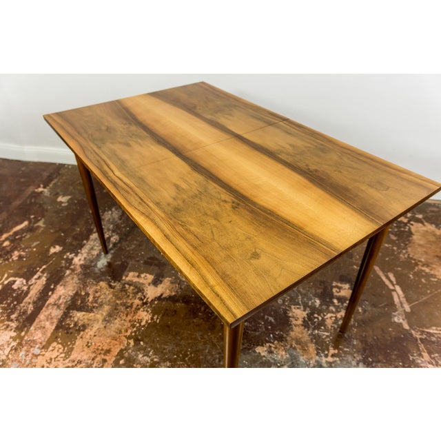 Mid-Century Extendable Dining Table in Walnut from BFM, Poland, 1960s For Sale - Image 12 of 14