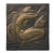 Brass Plaque Depicting a Woman and a Dolphin, France, 1960s For Sale