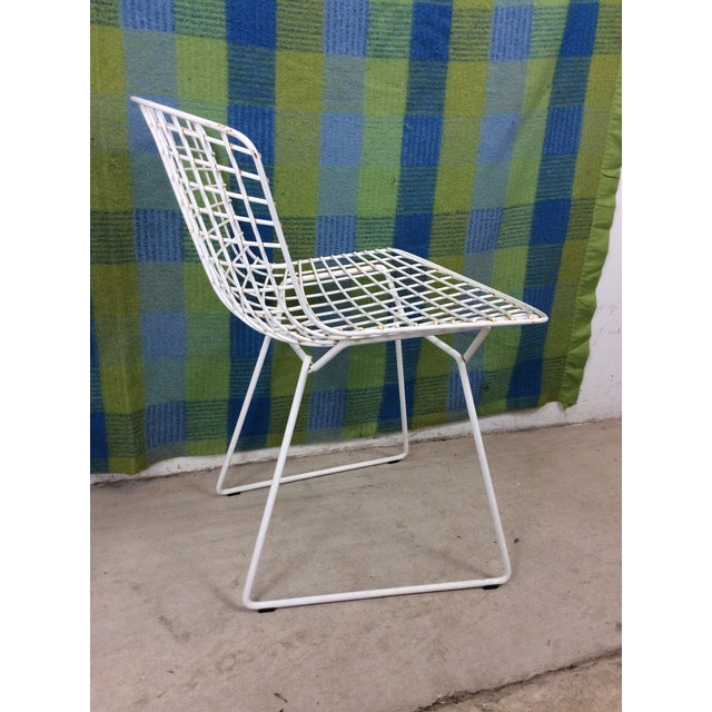 Set of 6 White Metal Indoor / Outdoor Chairs by Harry Bertoia for Knoll For Sale - Image 11 of 18