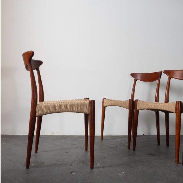 MK310 Chairs by Arne Hovmand-Olsen for Mogens Kold, 1960s, Set of 4 For Sale - Image 9 of 13
