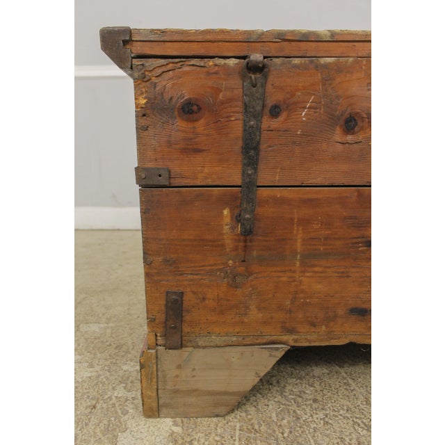 Antique Pennsylvania Dutch Paint Decorated Blanket Chest For Sale - Image 12 of 13