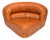 Corner Lounge Chair in Cognac Leather by Rossi Di Albizzate, Italy, 1970s For Sale