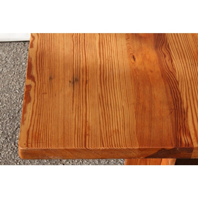 Vintage Danish Dining Table in Pine Wood, 1970s For Sale - Image 12 of 18