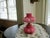 Vintage Fenton Lg Wright Mini Pink Satin Puffy Plume/Rose Oil Lamp Ex Condiction For Sale In South Bend - Image 6 of 9