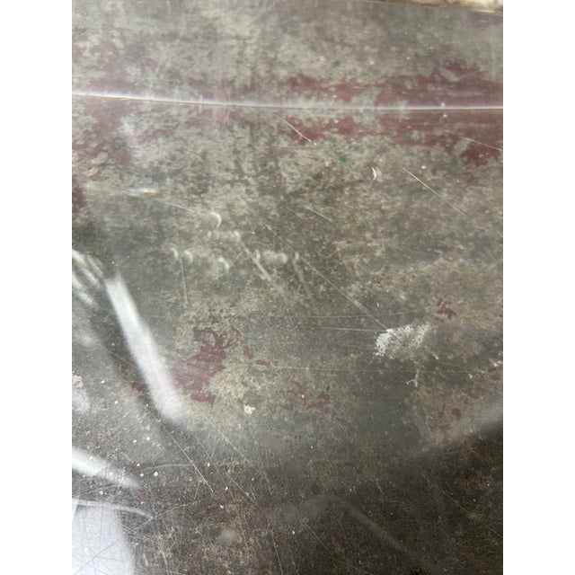 Mid-Century Modern Lucite and Glass Drink or Side Table by Les Prismatiques For Sale - Image 9 of 10