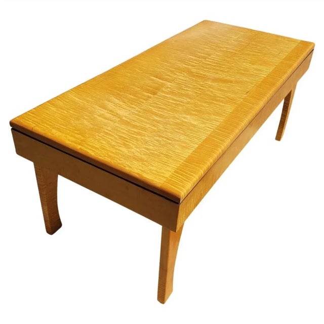 1980s Solid Primavera Mahogany Coffee Table, Circa 1980s For Sale - Image 5 of 10