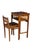 This mid-century telephone table and matching chair set is crafted from rich mahogany, featuring a distinctive, compact...