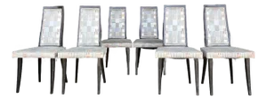 Set of 6 Harvey Probber Tall Back Dining Chairs