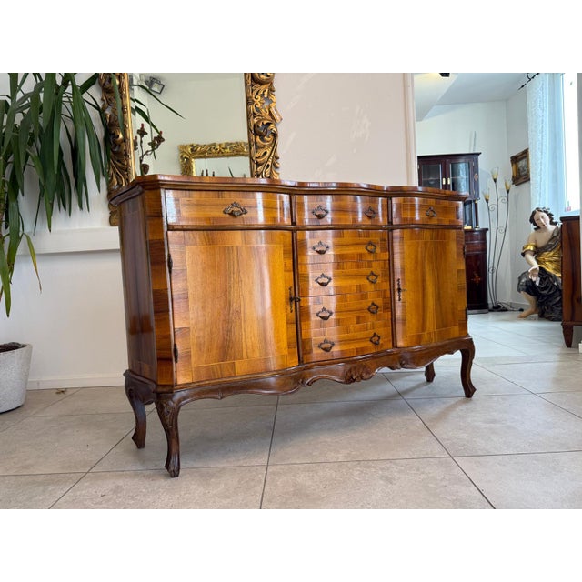 Baroque Brown Sideboard with Drawers For Sale - Image 4 of 10