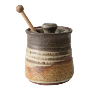 Vintage Studio Pottery Honey Pot Jar