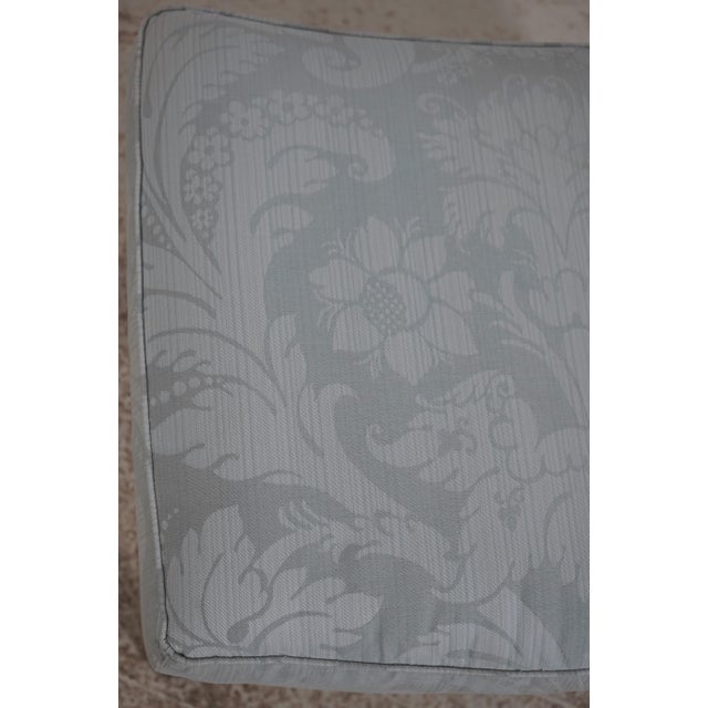 Stickley Colonial Williamsburg Damask Upholstered Ottoman For Sale - Image 9 of 16