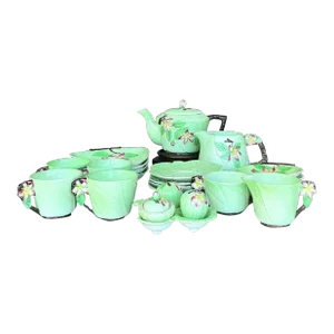 Vintage Boho Floral Carlton Ware Tea Set of 21