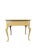 Queen Anne Vintage Queen Anne Cream Painted 3-Drawer Writing Desk Cottage Chic Vanity Table For Sale - Image 3 of 5