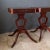American Set of Mersman Harp and Lyre Mahogany SideTables With Brass Feet and Drawers For Sale - Image 3 of 17